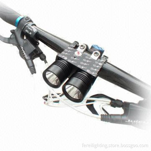 Cree XM-L T6 Twin Head Rechargeable LED Bicycle Light